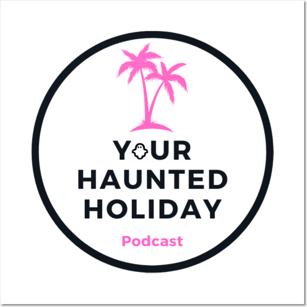 YHH Pink Palm Tree Wall Art by Your Haunted Holiday Merchandise